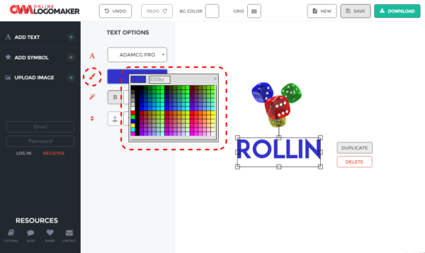 How to create logo with image