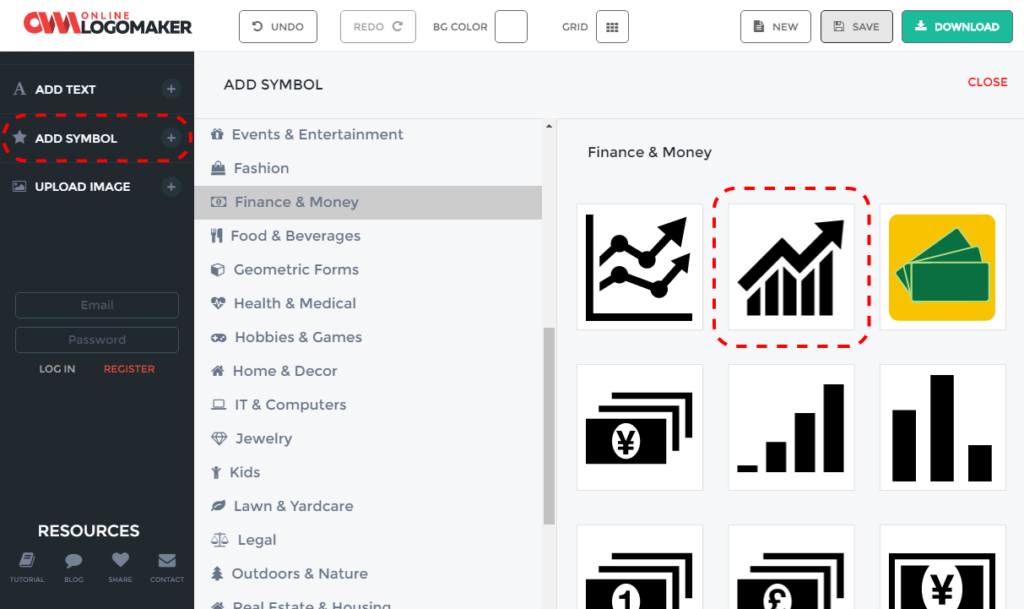 How to create logo with image