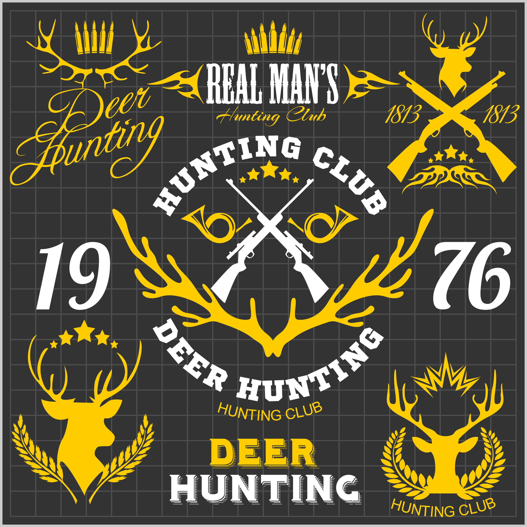 free-hunting-logo-design-templates