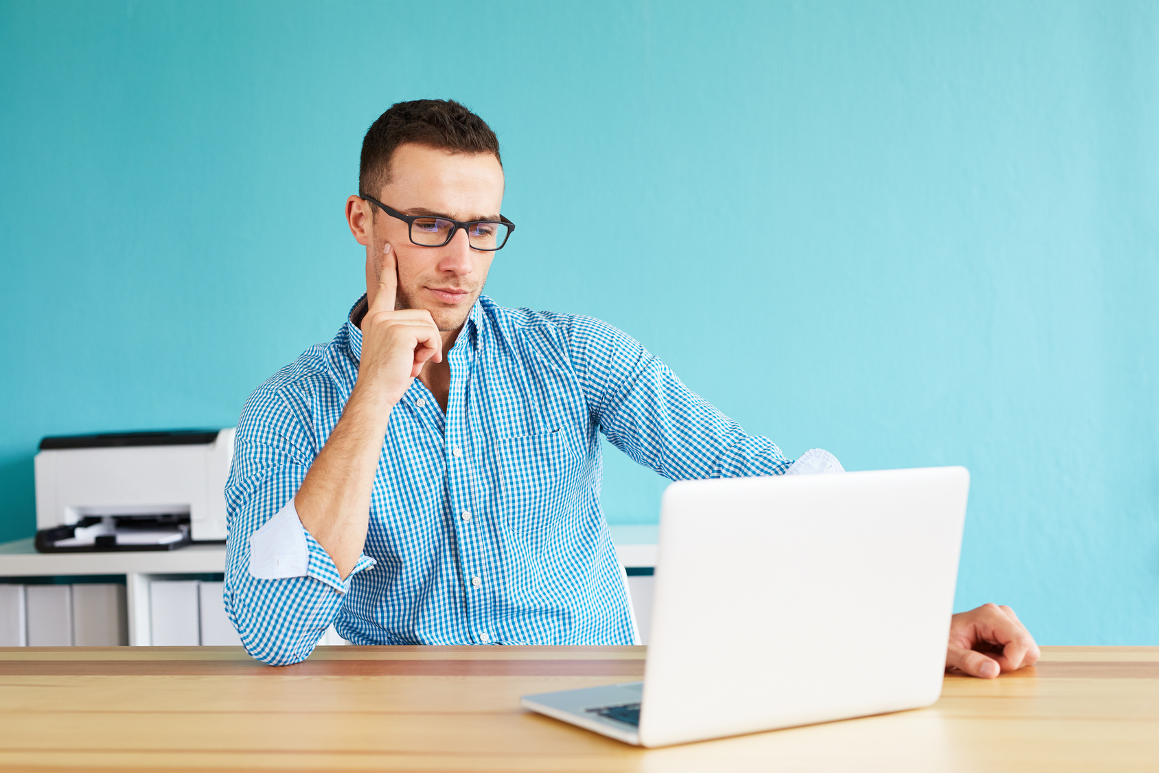 man at laptop