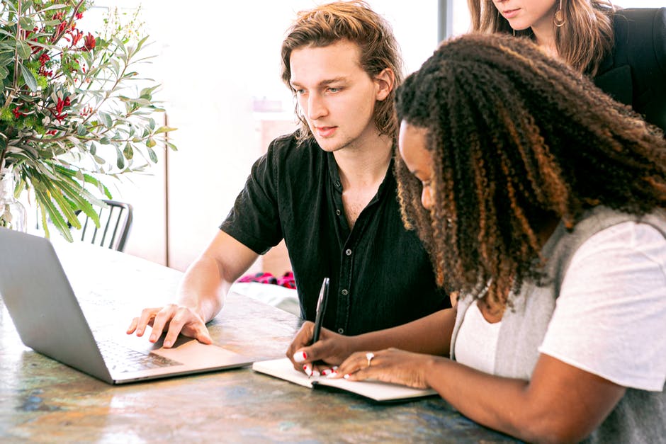 People Creating a Logo for Marketing